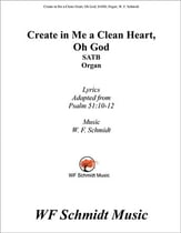 Create in Me a Clean Heart, Oh God SATB choral sheet music cover